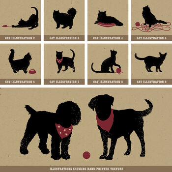 Personalised Cat And Dog Breed Print For Two Pets, 12 of 12