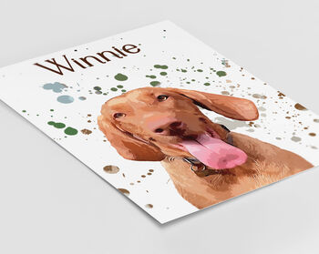 Personalised Pet Dog Portrait Print Gift, 12 of 12