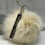Faux Fur Personalised Keyring, thumbnail 3 of 7