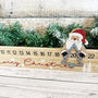 Wooden Santa Claus Advent Calendar Countdown Decor, thumbnail 6 of 6