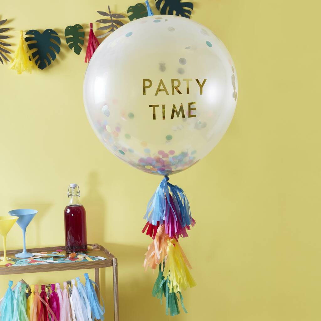 customisable confetti balloon kit by ginger ray