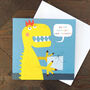 Daddysaurus Happy Birthday Card, thumbnail 1 of 4