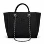 Personalised Black Large Custom Chain Initial Tote Bag, thumbnail 4 of 8
