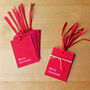 Pack Of 12 'Christmas Red' Gift Tags, thumbnail 1 of 3