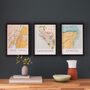 Framed And Personalised Vancouver Map Print, thumbnail 3 of 3