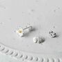 Sterling Silver And Gold Plated Dainty Daisy Studs, thumbnail 3 of 5