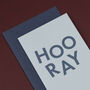 'Hooray' Congratulations And Well Done Card, thumbnail 3 of 4