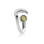 Adjustable August Beauty Birthstone Ring In Sterling Silver Peridot, thumbnail 1 of 2