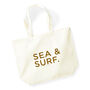 Sea And Surf Large Holiday Tote Bag, thumbnail 2 of 4