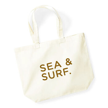 Sea And Surf Large Holiday Tote Bag, 2 of 4