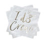 I Do Crew Gold Foiled Hen Party Paper Napkins, thumbnail 2 of 3