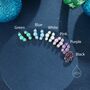 Sterling Silver Tiny Opal Trio Stud Earrings, thumbnail 2 of 12