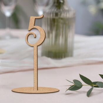 Wooden Table Numbers – Wedding Table Decor, 4 of 6