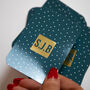 Personalised Foiled Initials Playing Cards In A Tin, thumbnail 3 of 9