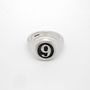 Personalised Number Oval Silver Signet Ring, thumbnail 5 of 5