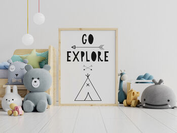 Children's 'Go Explore' Adventure Print, 2 of 3