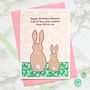 'Bunnies' Personalised Birthday Card, thumbnail 3 of 4