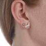 Dachshund Sterling Silver Stud Earrings, thumbnail 1 of 4