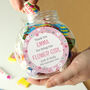 Personalised Flower Girl Sweet Jar, thumbnail 3 of 4