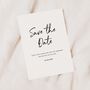 Modern, Black And White Wedding Save The Dates, thumbnail 1 of 4