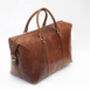 Luxury Soft Hide Leather Travel Holdall Bag, thumbnail 4 of 11