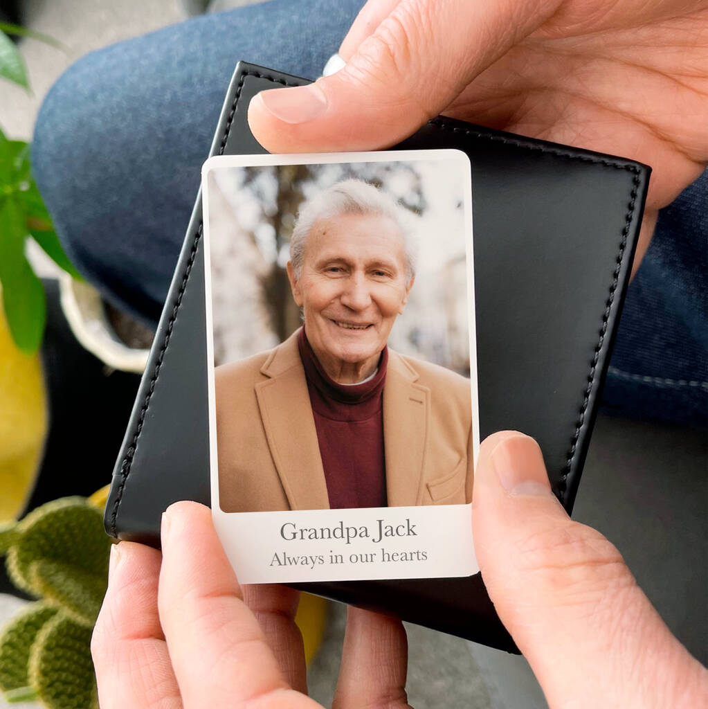Personalised Photo Memorial Wallet Card, 1 of 3