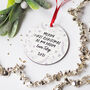 Personalised First Christmas As Daddy Tree Decoration, thumbnail 2 of 3
