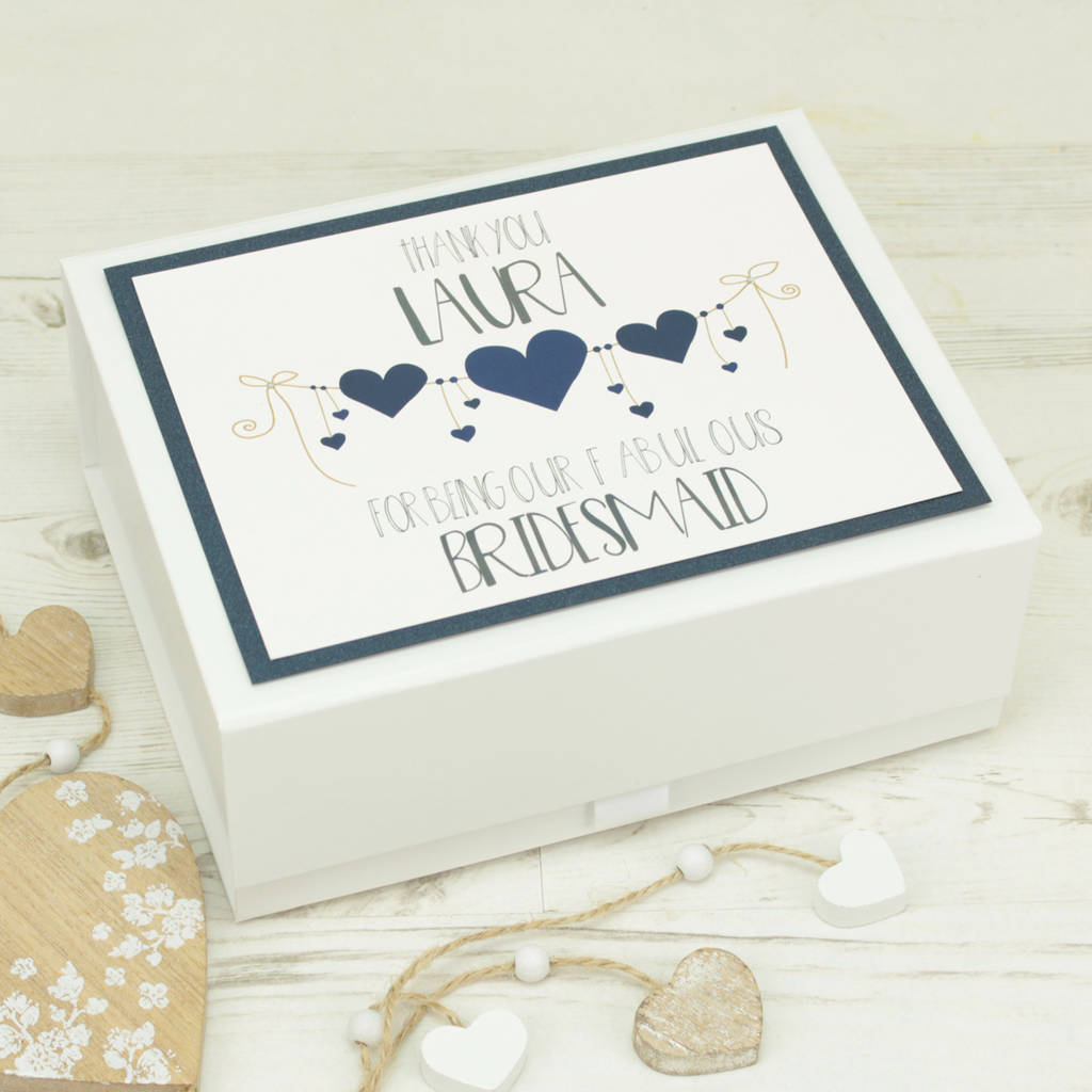 Personalised Heart Strings Bridal Party Gift Box By Dreams To Reality