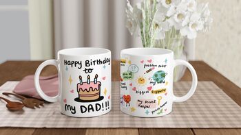'Happy Birthday To My Dad' Mug, 3 of 7