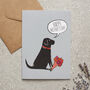 Black Labrador Mother's Day Card Dog Mum Card From The Dog, thumbnail 1 of 12