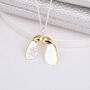 Personalised Silver And Gold Sycamore Leaf Necklace, thumbnail 6 of 10