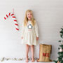 Personalised Penguin Girls Christmas Dress, thumbnail 3 of 4