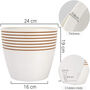 Contemporary Stripe Pattern Indoor Planter Flower Pot, thumbnail 2 of 12