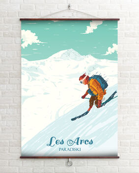 Les Arcs Ski Resort France Travel Poster Art Print, 2 of 6