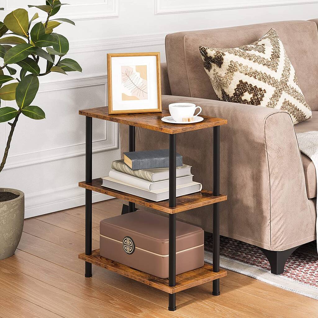 Narrow Side Table Bedside Table Stackable Side Table, 1 of 9