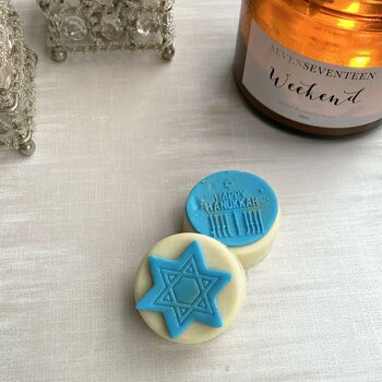 Personalised Hanukkah Chocolate Coated Oreo Twin Gift, 9 of 12