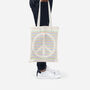 Peace Sign Cotton Tote Bag Reusable Eco Friendly, thumbnail 3 of 6