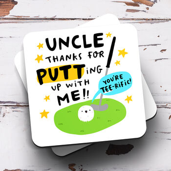 Personalised Mug 'Uncle Thanks For Putting Up With Me', 3 of 3