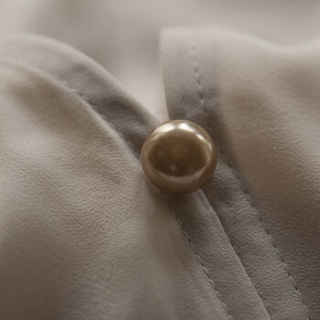 Champagne Faux Pearl Modesty Pin, 4 of 10