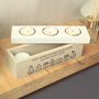 Personalised Home Wooden Triple Tealight Holder, thumbnail 3 of 5