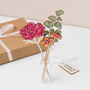 New Baby Gift Wooden Flower Bouquet, thumbnail 1 of 6