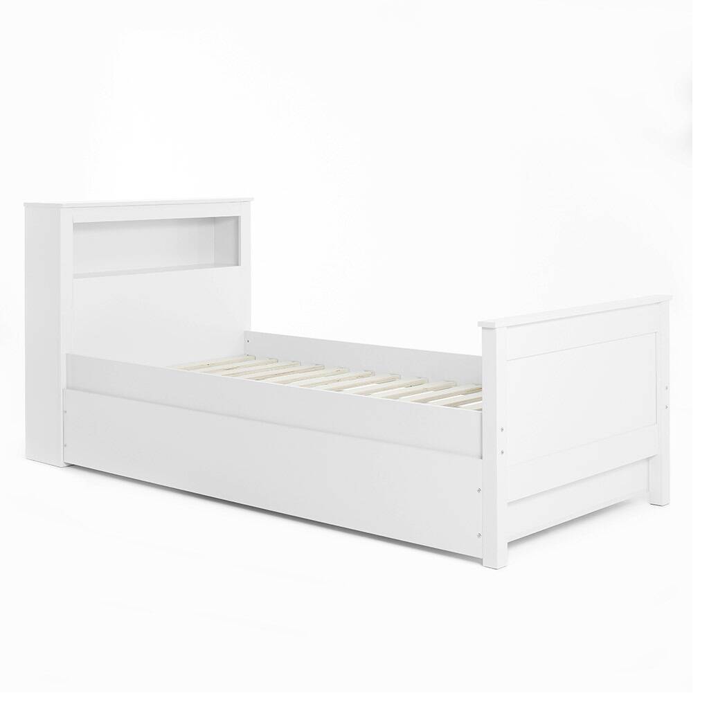 Fraser Single Storage Bookcase Bed With Trundle Drawer By Cuckooland