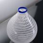 Handmade Merletto Bianco Hand Blown Glass Vase, thumbnail 1 of 5