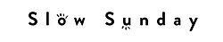 Slow Sunday logo in black and white