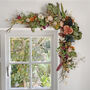 Vintage Style Faux And Dried Flower Window Garland, thumbnail 1 of 5