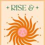 Rise And Shine, Bohemian Celestial Sun Art Print, thumbnail 3 of 3