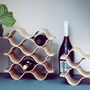 Curved Birch Plywood Wine Rack, thumbnail 2 of 11
