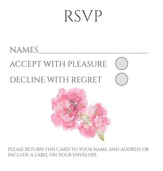 Cerise Larkspur Table Name Number Double Sided A5 Wedding Stationery, 6 of 6