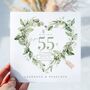 55th Emerald Wedding Anniversary Card *Fully Personalised, thumbnail 1 of 2