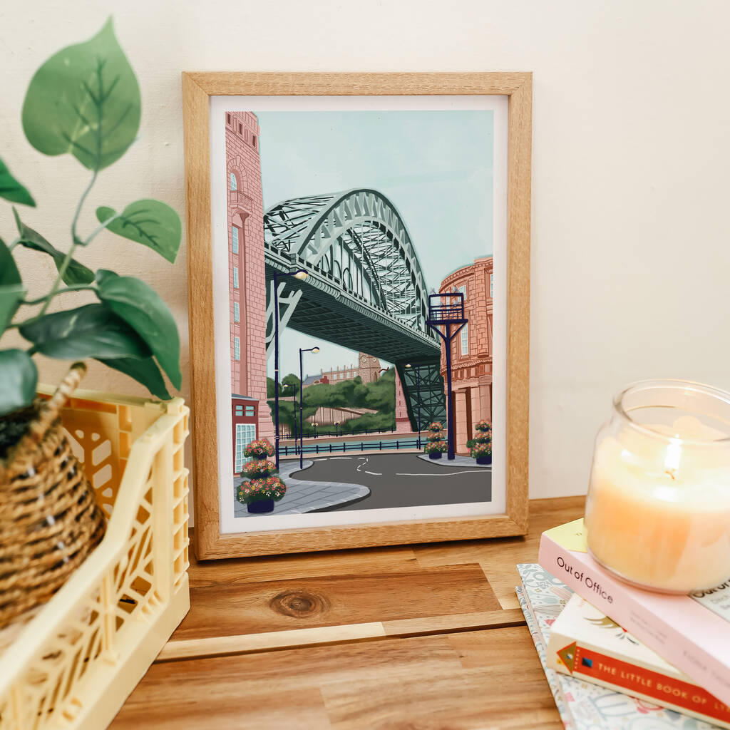 Newcastle Upon Tyne Art Print By Simply,Katy